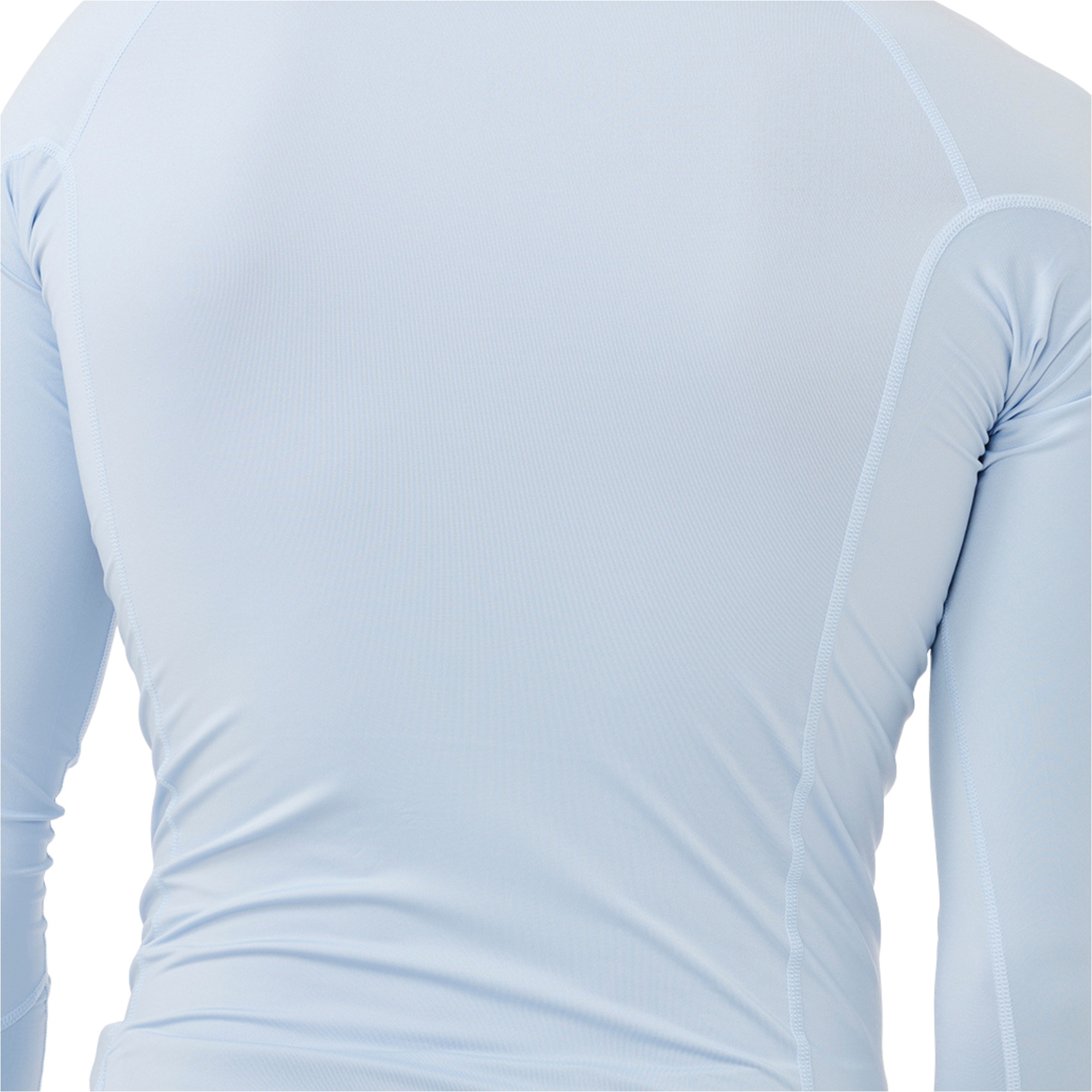 2025 Rip Curl Mens Waves Perf Long Sleeve Rash Vest 16FMRV - Blue Wind